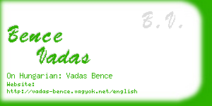 bence vadas business card
